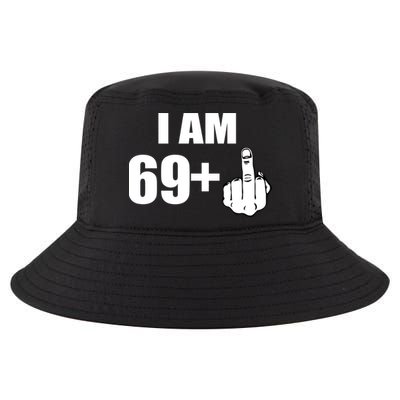 I Am 70 Middle Finger 70th Birthday Gift Cool Comfort Performance Bucket Hat
