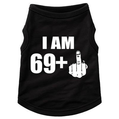I Am 70 Middle Finger 70th Birthday Gift Doggie Tank