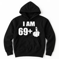 I Am 70 Middle Finger 70th Birthday Gift Hoodie