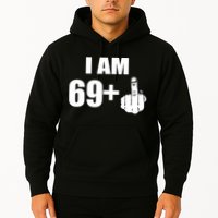 I Am 70 Middle Finger 70th Birthday Gift Hoodie