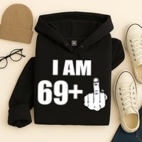 I Am 70 Middle Finger 70th Birthday Gift Hoodie