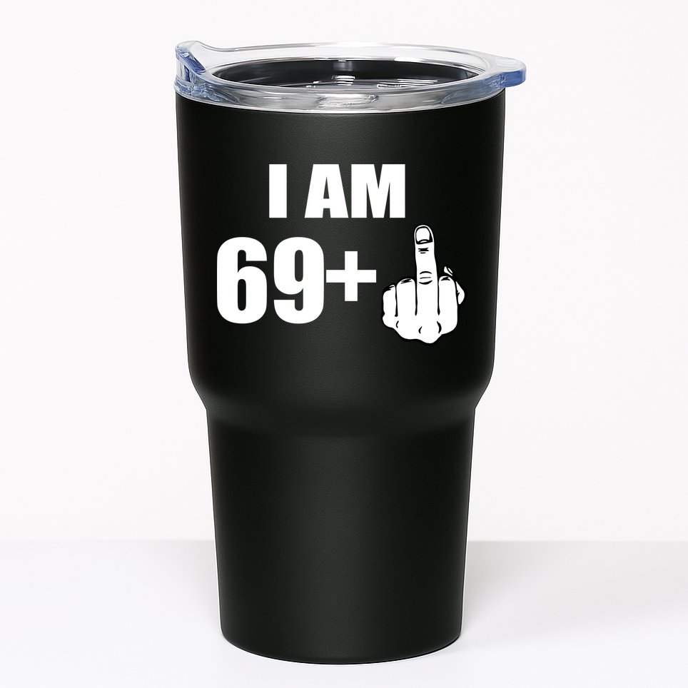 I Am 70 Middle Finger 70th Birthday Gift Tumbler