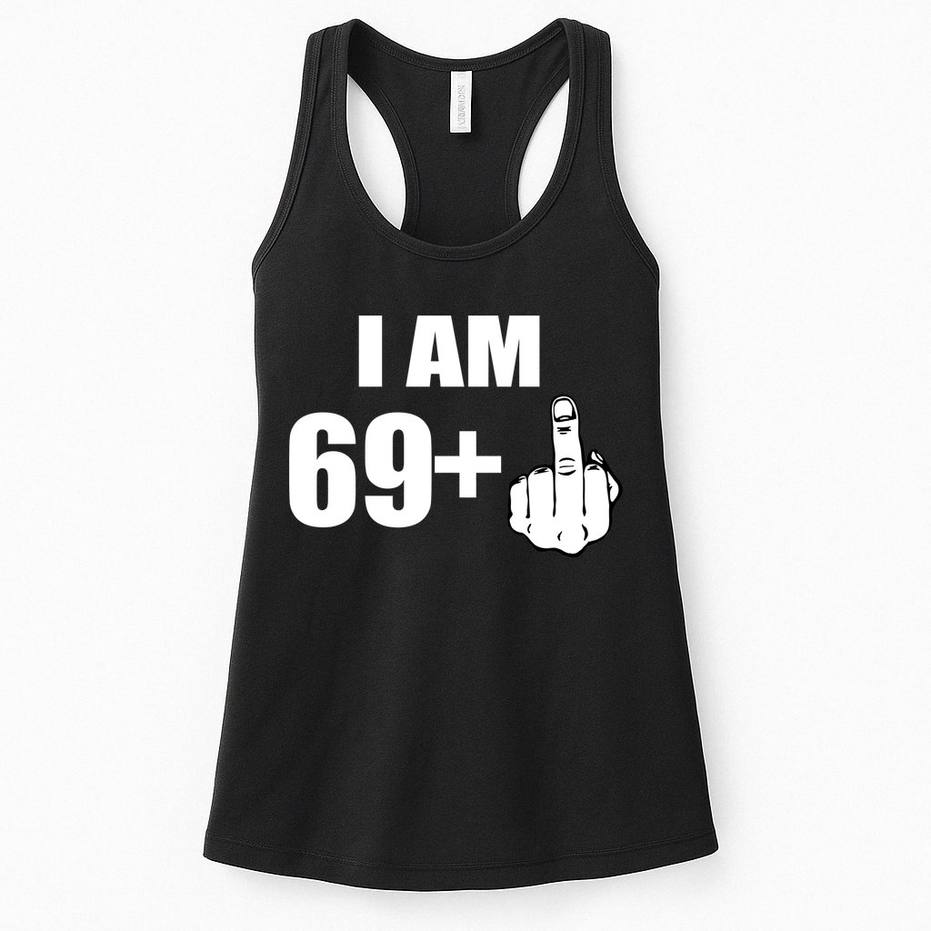 I Am 70 Middle Finger 70th Birthday Gift Womens Tank Top