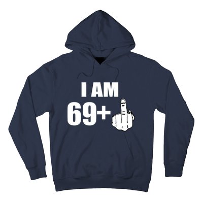 I Am 70 Middle Finger 70th Birthday Gift Hoodie