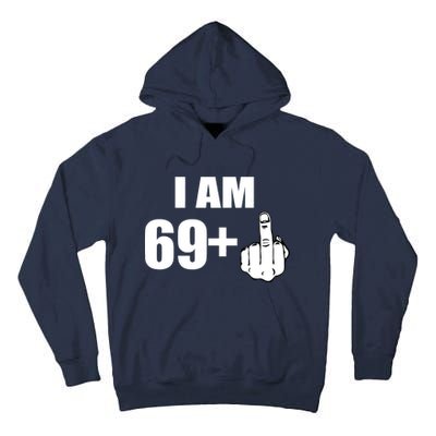 I Am 70 Middle Finger 70th Birthday Gift Tall Hoodie