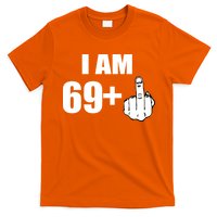I Am 70 Middle Finger 70th Birthday Gift T-Shirt
