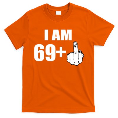 I Am 70 Middle Finger 70th Birthday Gift T-Shirt