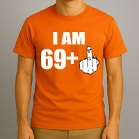 I Am 70 Middle Finger 70th Birthday Gift T-Shirt