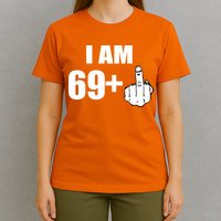 I Am 70 Middle Finger 70th Birthday Gift T-Shirt