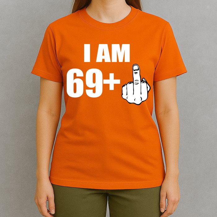 I Am 70 Middle Finger 70th Birthday Gift T-Shirt