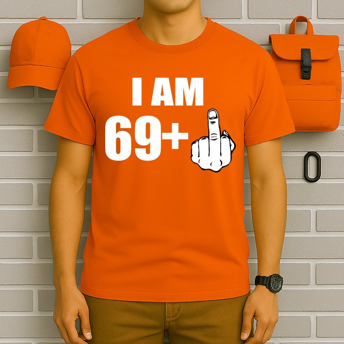 I Am 70 Middle Finger 70th Birthday Gift T-Shirt