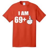 I Am 70 Middle Finger 70th Birthday Gift Tall T-Shirt