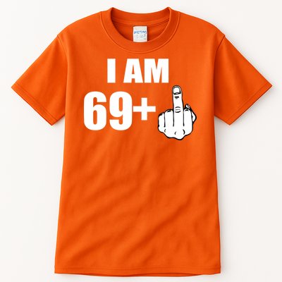 I Am 70 Middle Finger 70th Birthday Gift Tall T-Shirt