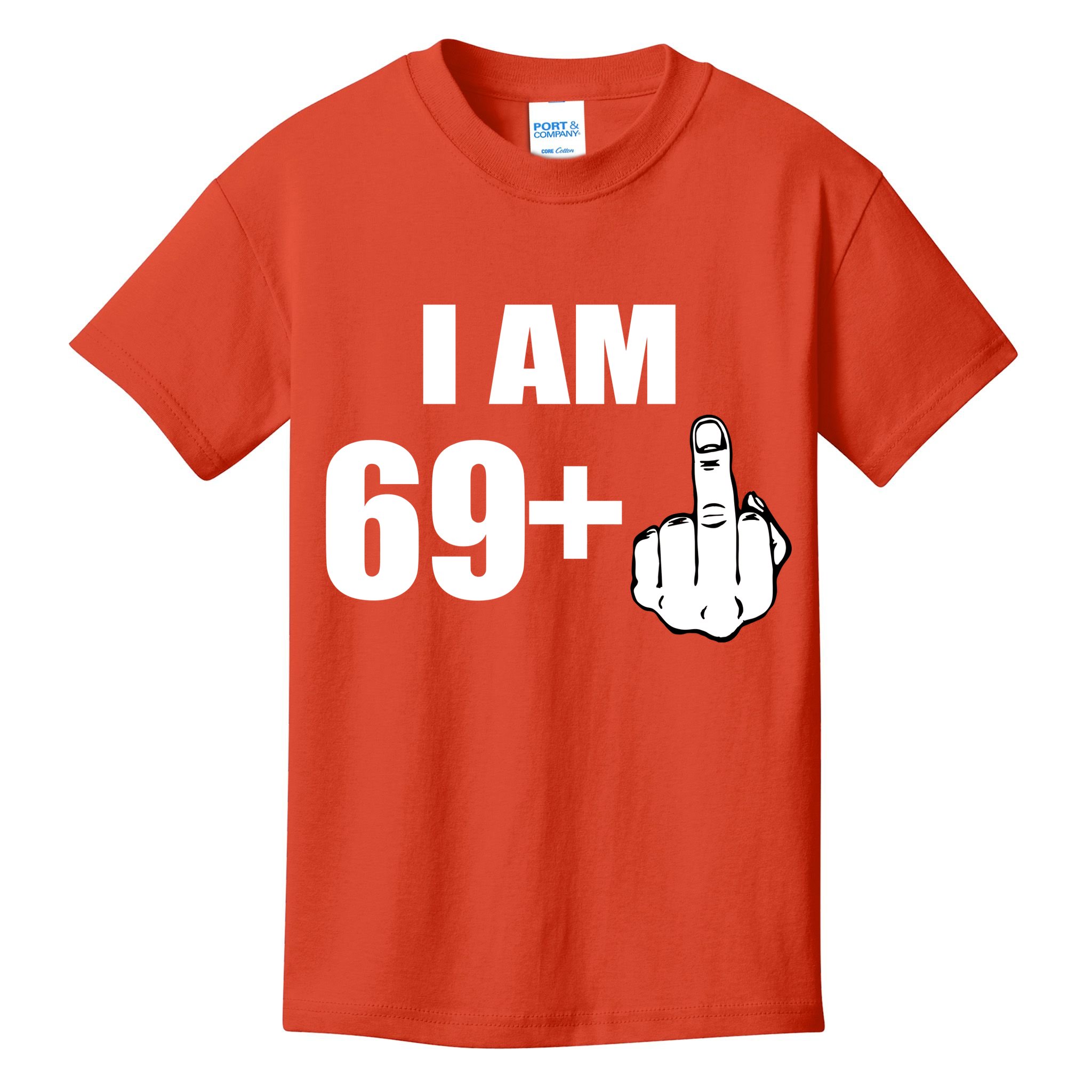 I Am 70 Middle Finger 70th Birthday Gift Kids T-Shirt