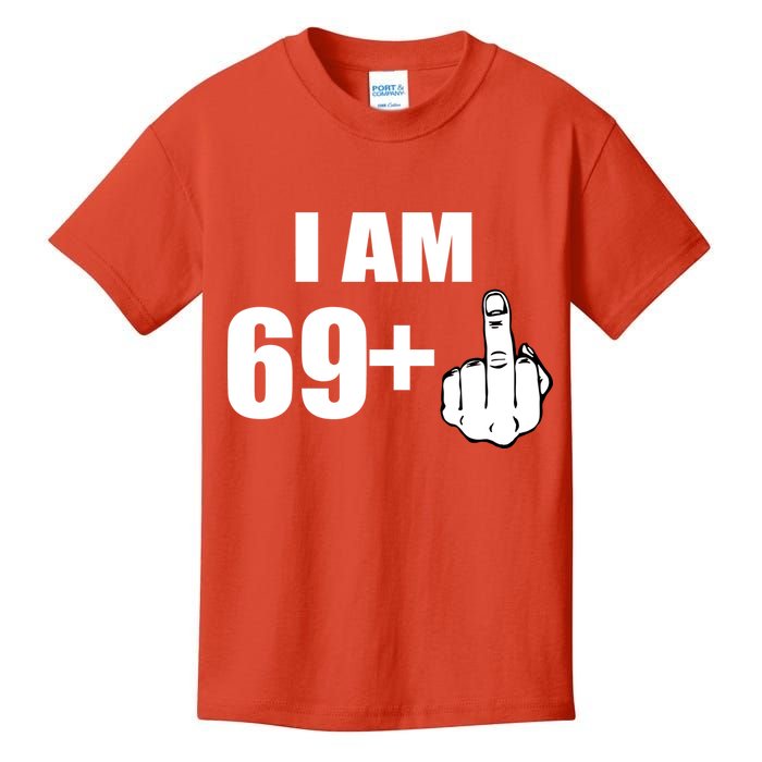 I Am 70 Middle Finger 70th Birthday Gift Kids T-Shirt