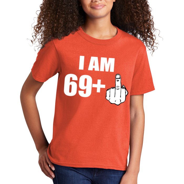 I Am 70 Middle Finger 70th Birthday Gift Kids T-Shirt