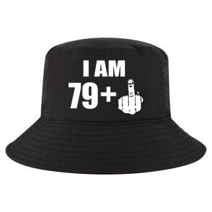 I Am 80 Middle Finger 80th Birthday Gift Cool Comfort Performance Bucket Hat