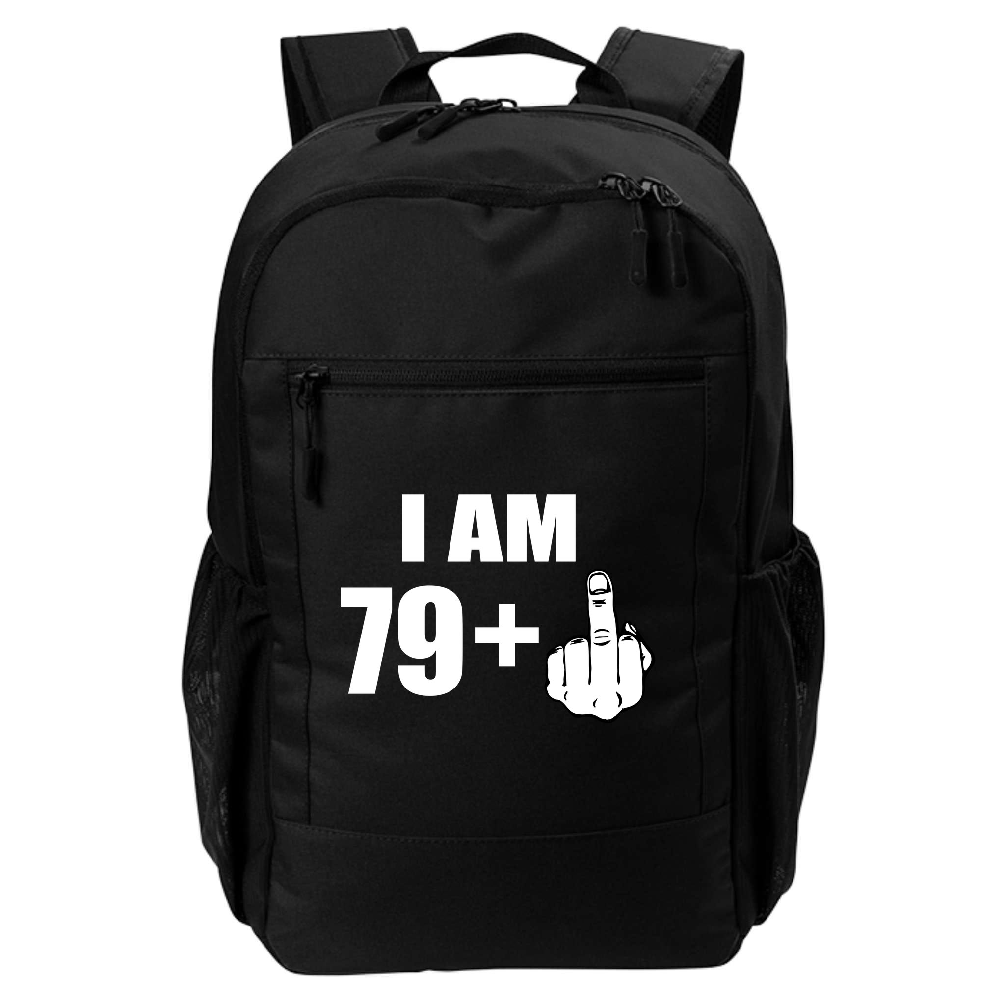 I Am 80 Middle Finger 80th Birthday Gift Backpack