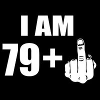 I Am 80 Middle Finger 80th Birthday Gift Backpack