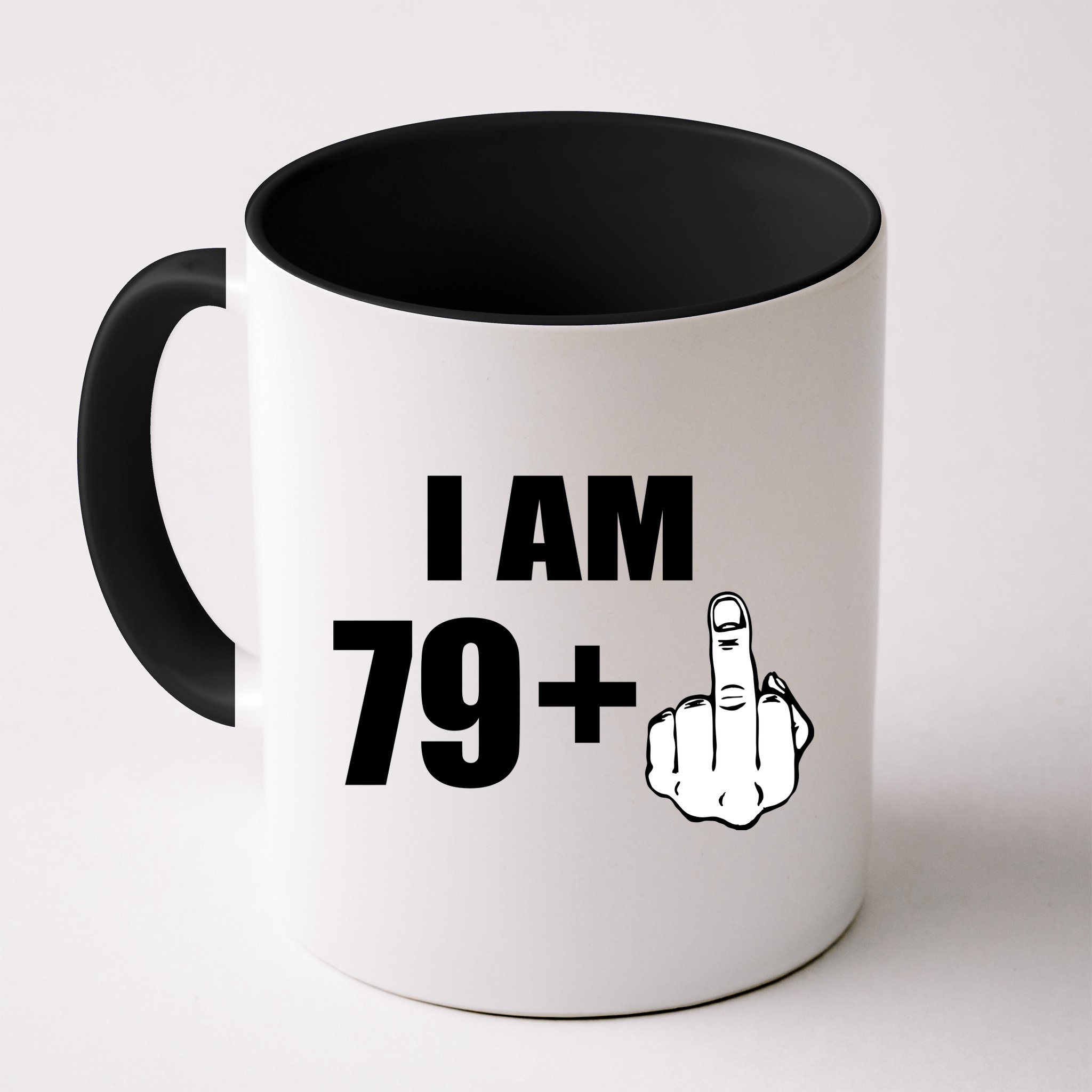 I Am 80 Middle Finger 80th Birthday Gift Mug