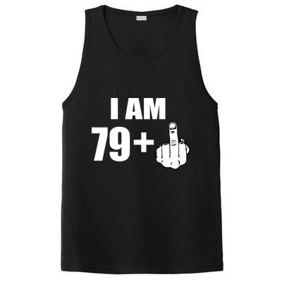 I Am 80 Middle Finger 80th Birthday Gift PosiCharge Competitor Tank