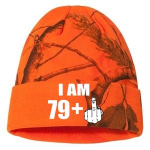 I Am 80 Middle Finger 80th Birthday Gift Kati Licensed 12" Camo Beanie