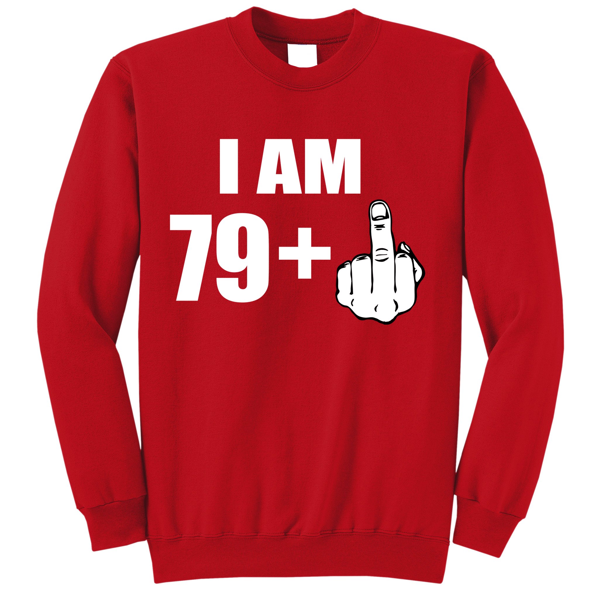 I Am 80 Middle Finger 80th Birthday Gift Sweatshirt