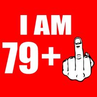 I Am 80 Middle Finger 80th Birthday Gift V-Neck T-Shirt