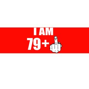 I Am 80 Middle Finger 80th Birthday Gift Bumper Sticker