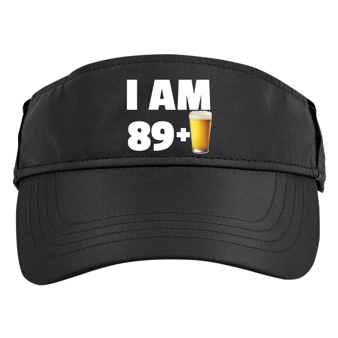I Am 89 Plus Beer 90th Birthday Adult Drive Performance Visor