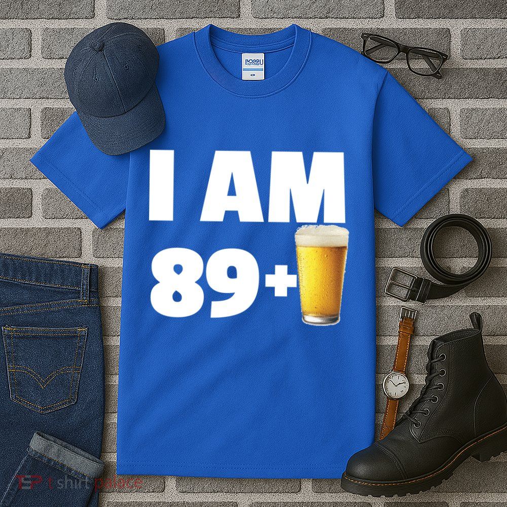 I Am 89 Plus Beer 90th Birthday Tall T-Shirt