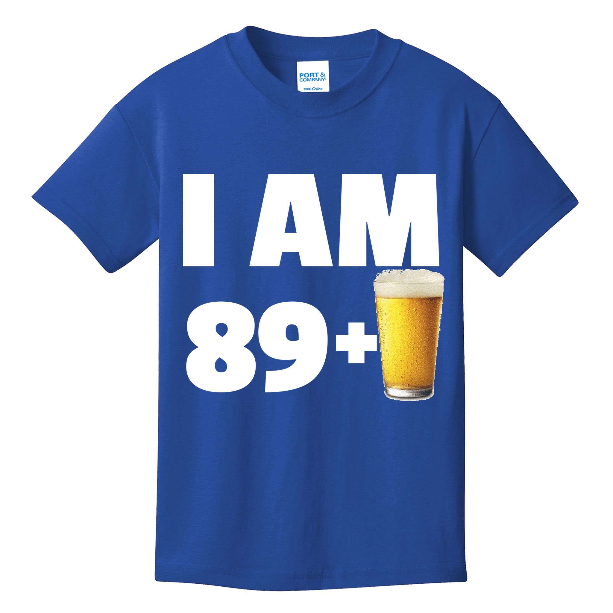 I Am 89 Plus Beer 90th Birthday Kids T-Shirt