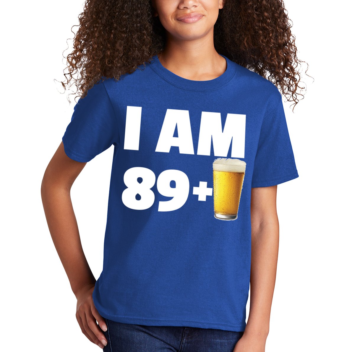 I Am 89 Plus Beer 90th Birthday Kids T-Shirt