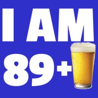 I Am 89 Plus Beer 90th Birthday Kids T-Shirt