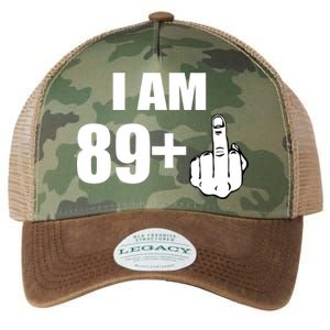 I Am 90 Middle Finger Funny 90th Birthday Gift Legacy Tie Dye Trucker Hat