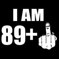 I Am 90 Middle Finger Funny 90th Birthday Gift Cooling Performance Crew T-Shirt
