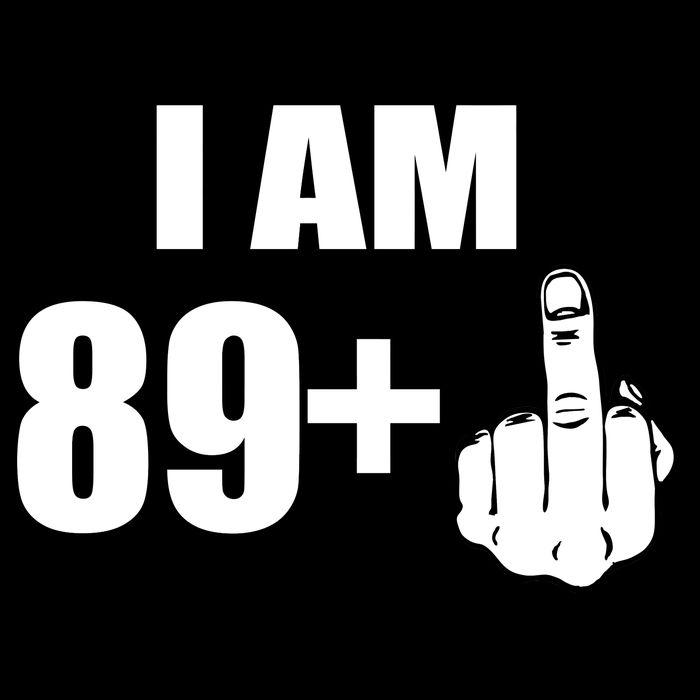 I Am 90 Middle Finger Funny 90th Birthday Gift Cooling Performance Crew T-Shirt
