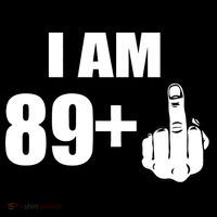 I Am 90 Middle Finger Funny 90th Birthday Gift Tall T-Shirt