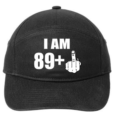 I Am 90 Middle Finger Funny 90th Birthday Gift 7-Panel Snapback Hat