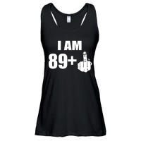 I Am 90 Middle Finger Funny 90th Birthday Gift Ladies Essential Flowy Tank