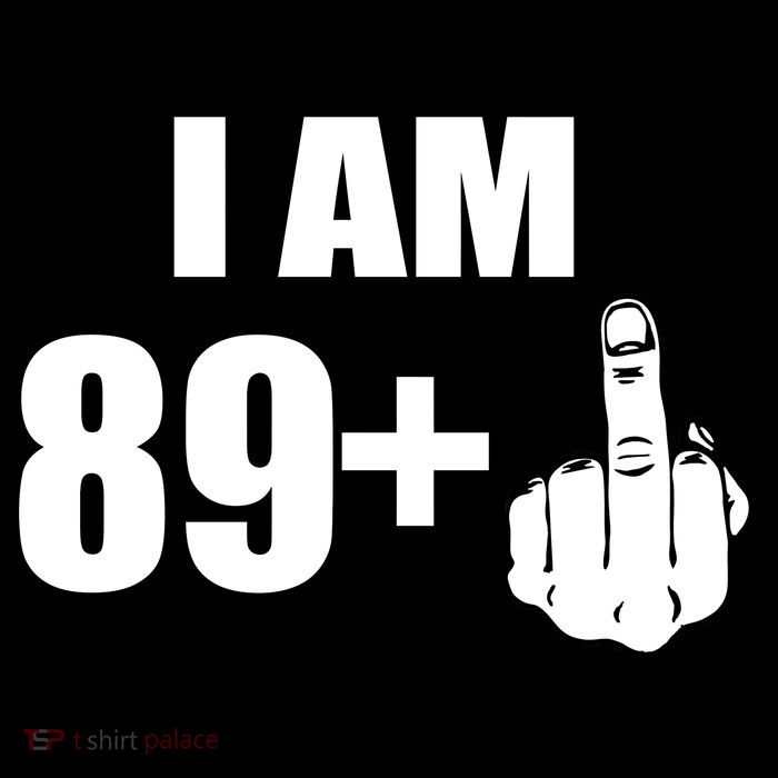 I Am 90 Middle Finger Funny 90th Birthday Gift Premium T-Shirt