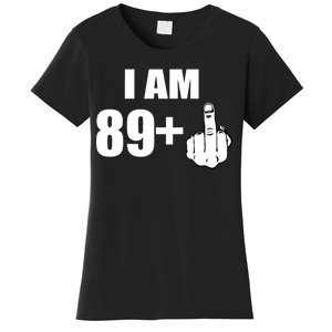 I Am 90 Middle Finger Funny 90th Birthday Gift Women's T-Shirt