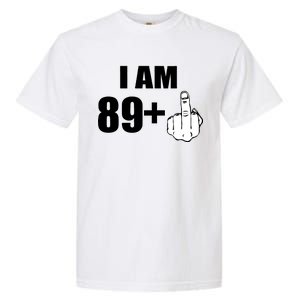 I Am 90 Middle Finger Funny 90th Birthday Gift Garment-Dyed Heavyweight T-Shirt