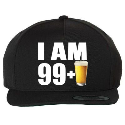 I Am 99 Plus Beer 100th Birthday Wool Snapback Cap