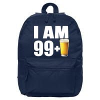 I Am 99 Plus Beer 100th Birthday 16 in Basic Backpack