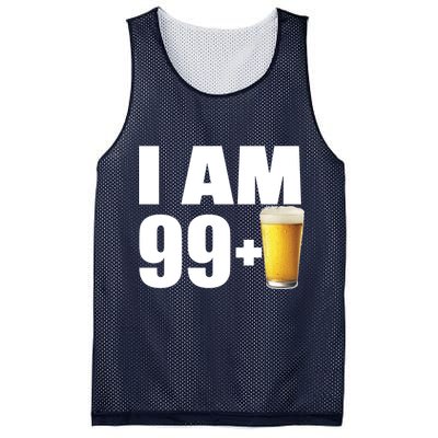 I Am 99 Plus Beer 100th Birthday Mesh Reversible Basketball Jersey Tank
