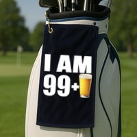 I Am 99 Plus Beer 100th Birthday Golf Towel