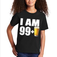 I Am 99 Plus Beer 100th Birthday Kids T-Shirt