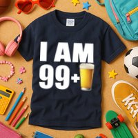I Am 99 Plus Beer 100th Birthday Kids T-Shirt