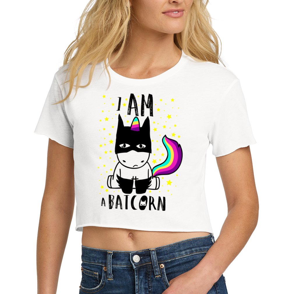 I Am A Batcorn (Unicorn Bat) Crop Top